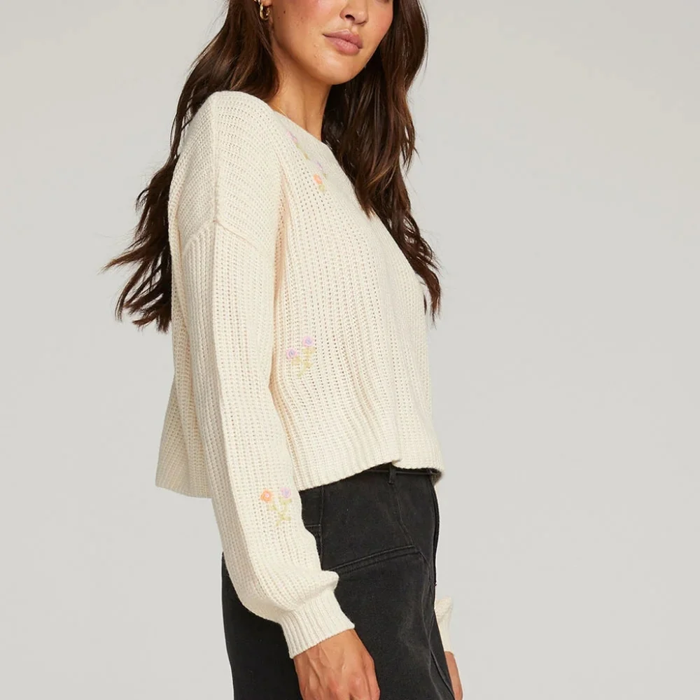 Saltwater Luxe Charmed Sweater Natural XS